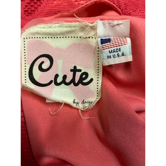 Cute by Daisy Pink Lace Dress Size Medium - Picture 4 of 5